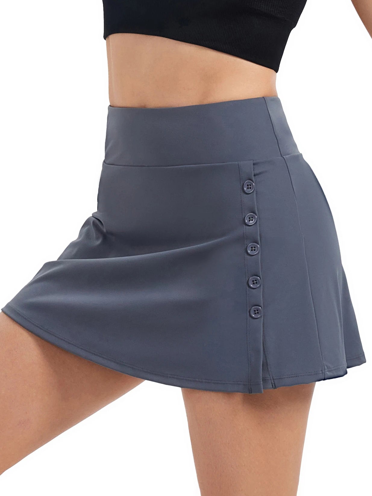 Two-In-One Women's Mini High-Waisted Tennis Skirt