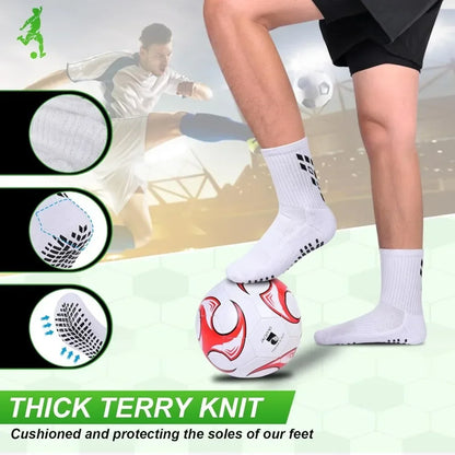 4 Pairs Non-slip Soccer Sports Socks