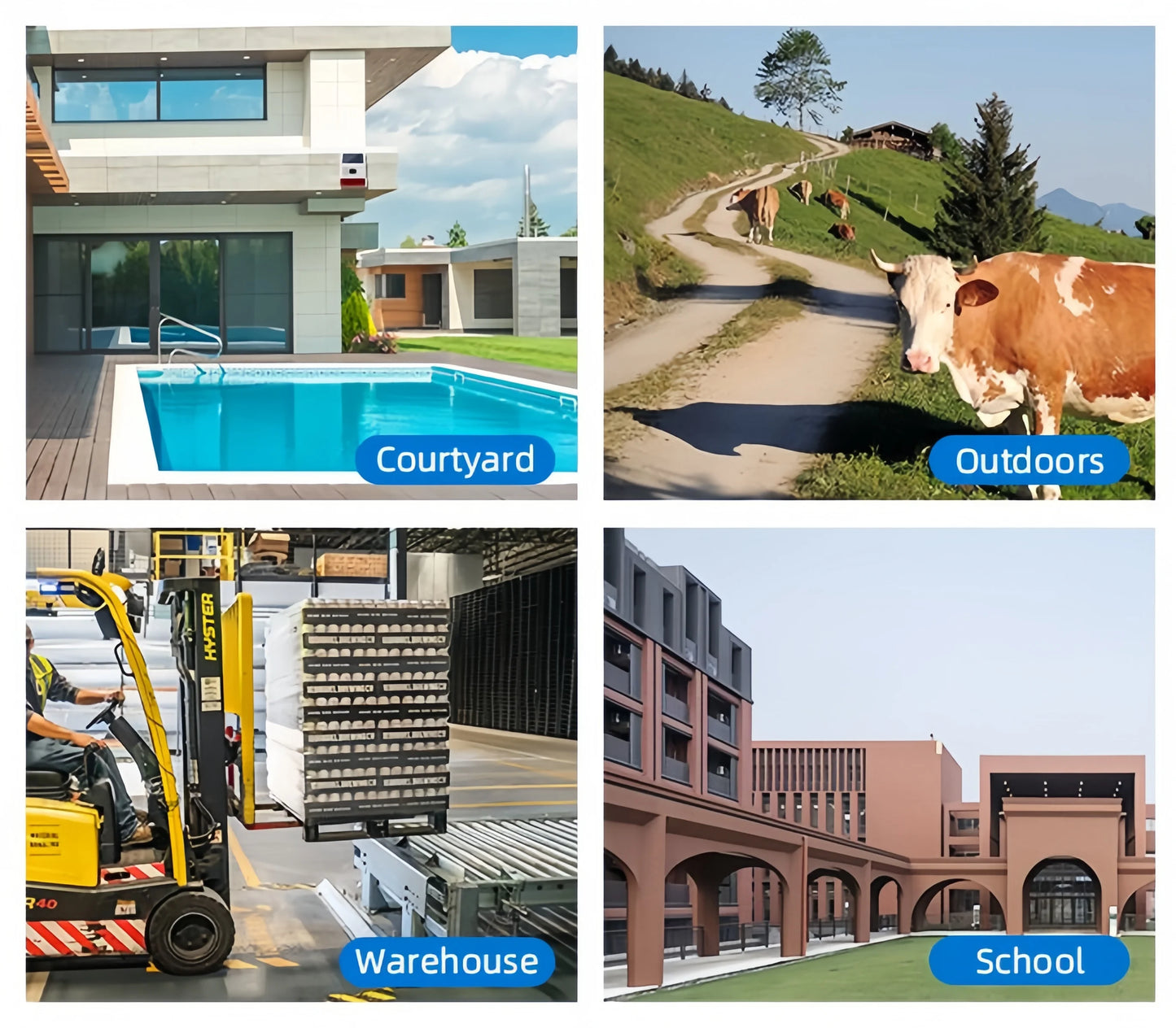 Outdoor Solar Sound And Light Alarm