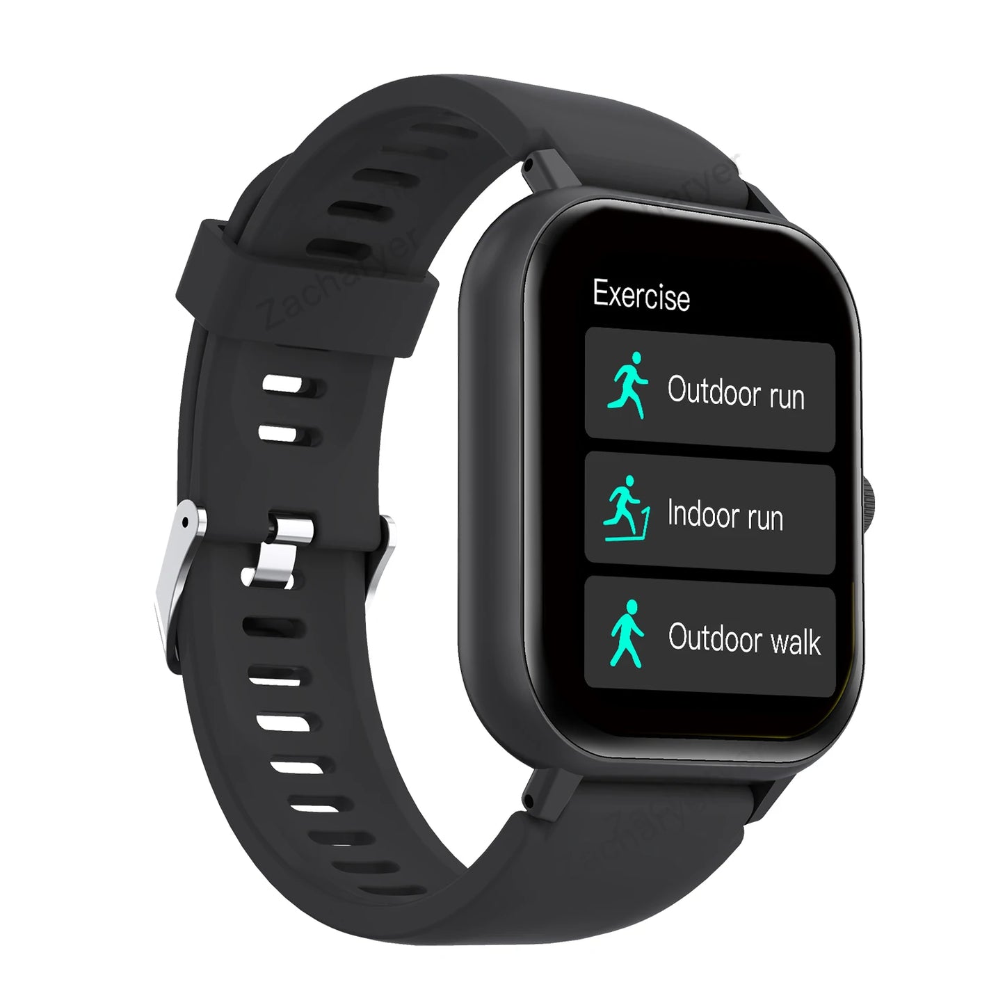 Wireless call information reminder silicone strap smart watch, unisex sports watch