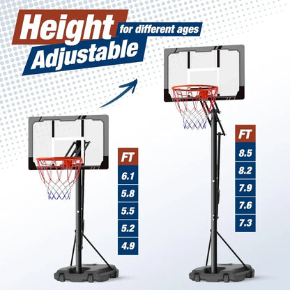 Mayfire Kids Basketball, Portable Outdoor Goal