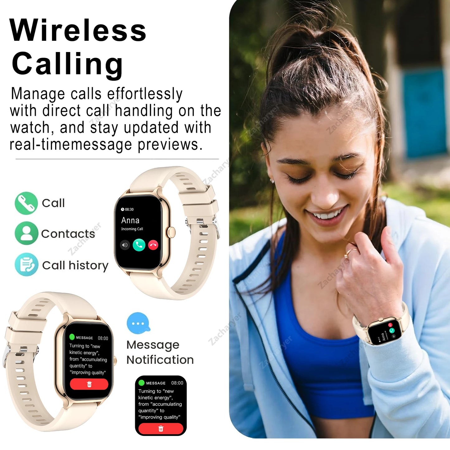 Smart watch full touch screen