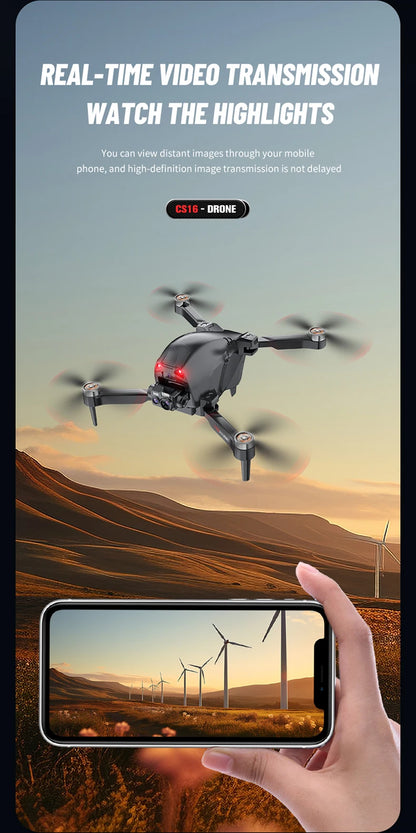 CS16 drone double camera, four sides to avoid obstacles,