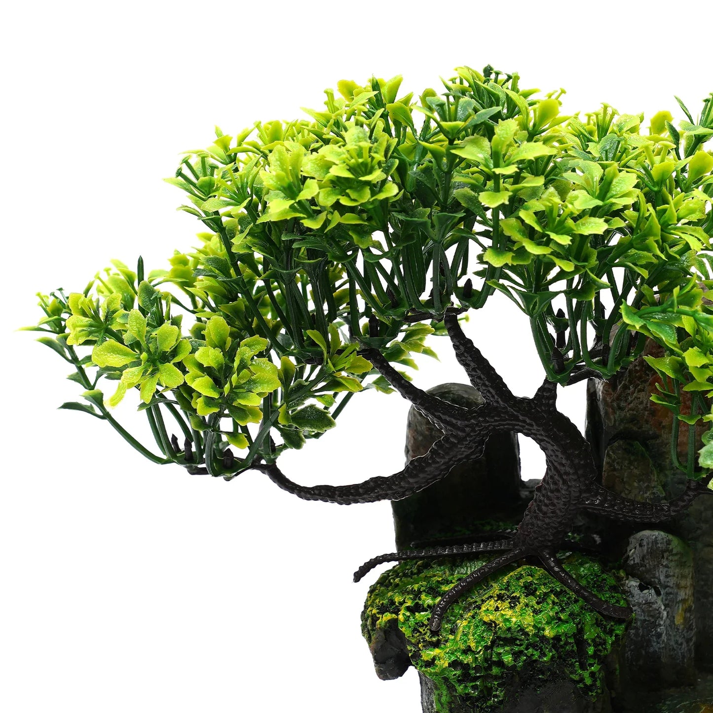 Tabletop Fountain with LED Light Natural Landscape Design