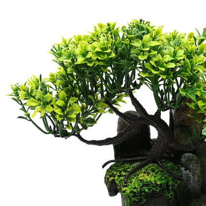 Tabletop Fountain with LED Light Natural Landscape Design