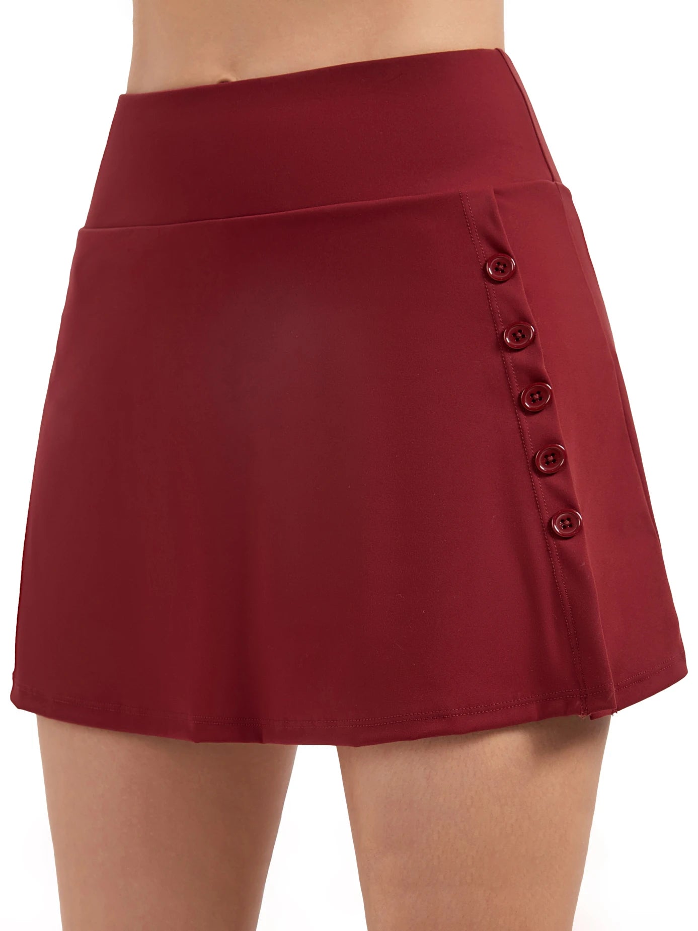 Two-In-One Women's Mini High-Waisted Tennis Skirt