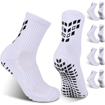 4 Pairs Non-slip Soccer Sports Socks